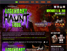 Tablet Screenshot of legendaryhaunttour.com